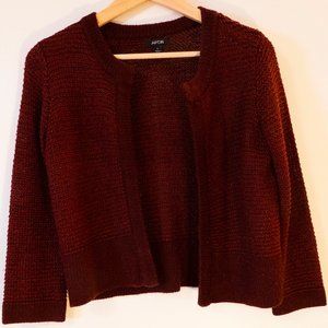 Sweater- Red Apt 9 with silver threads